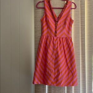 Lily Pulitzer Pink and Orange Nadia Dress Size 6